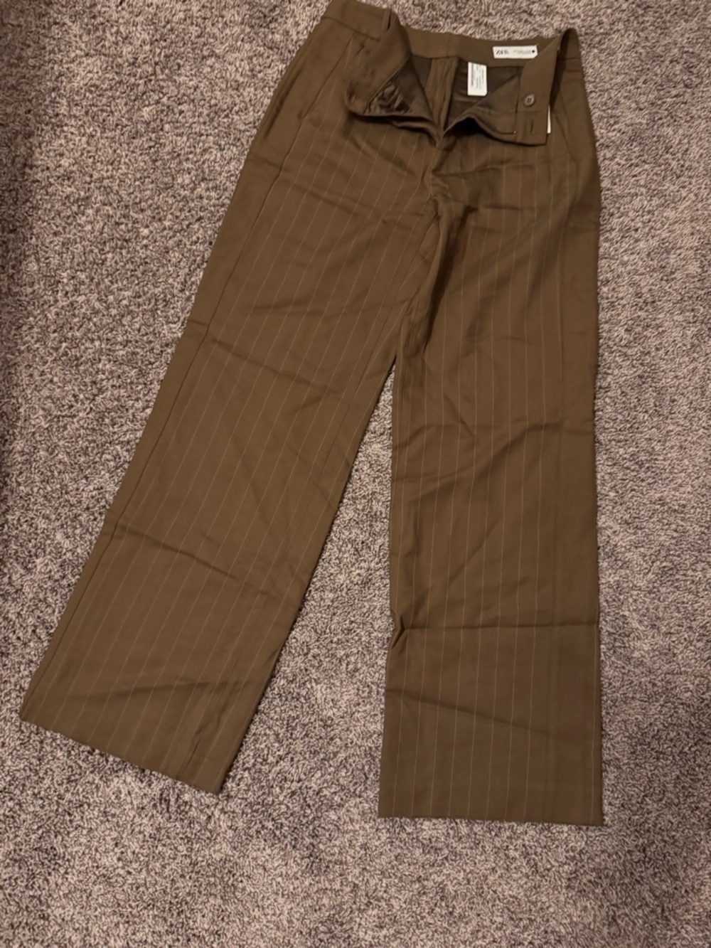 Zara Pinstripe Dress Pants
